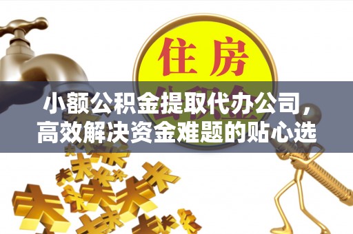 渝中小额公积金提取代办公司，高效解决资金难题的贴心选择