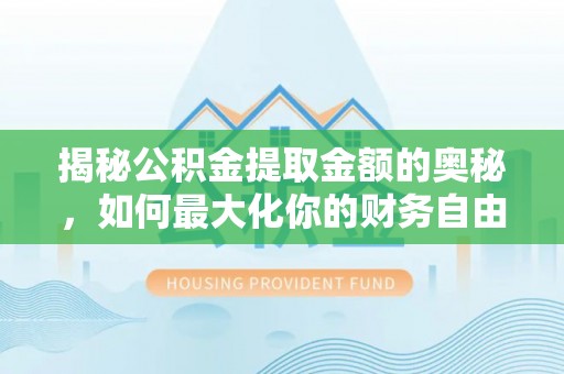 渝中揭秘公积金提取金额的奥秘，如何最大化你的财务自由