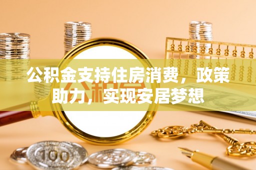 渝中公积金支持住房消费，政策助力，实现安居梦想
