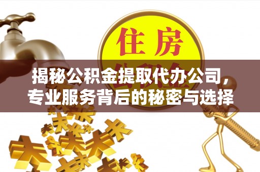 渝中揭秘公积金提取代办公司，专业服务背后的秘密与选择指南