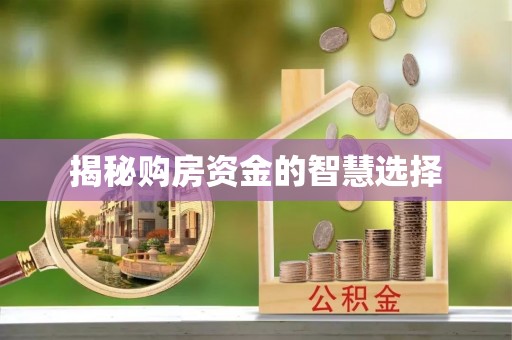 渝中揭秘购房资金的智慧选择