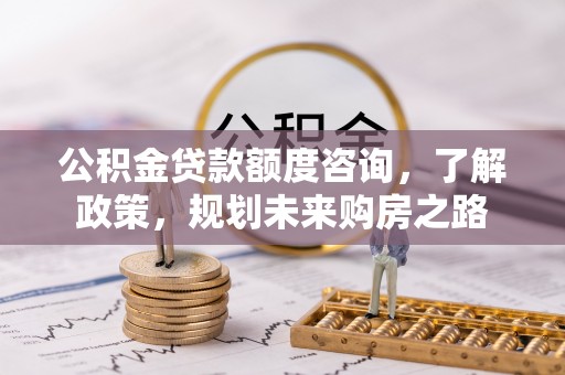 渝中公积金贷款额度咨询，了解政策，规划未来购房之路