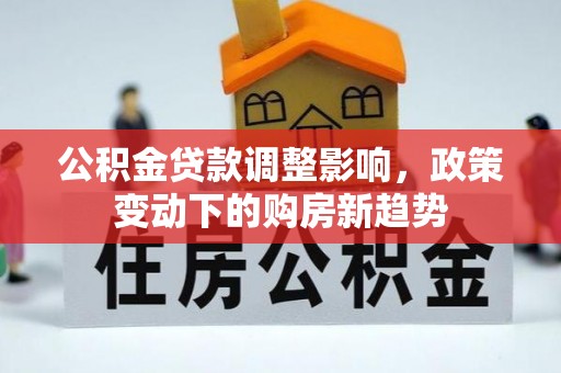 渝中公积金贷款调整影响，政策变动下的购房新趋势