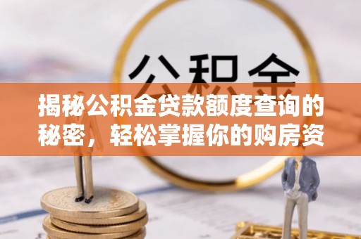 渝中揭秘公积金贷款额度查询的秘密，轻松掌握你的购房资金