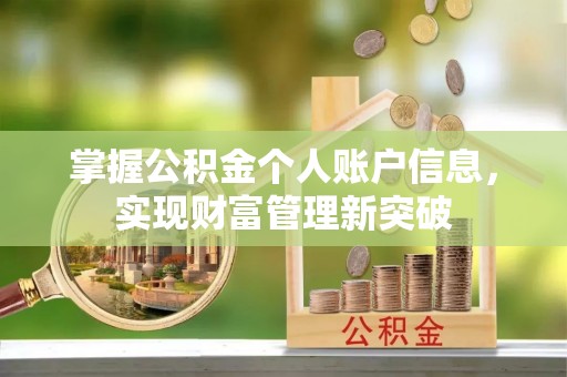 渝中掌握公积金个人账户信息，实现财富管理新突破